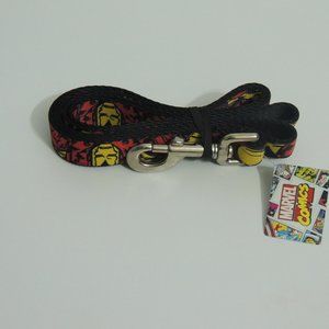 DOG LEASH - THE INVINCIBLE IRON MAN ACTION POSES BLACK/RED/YELLOW